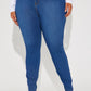 Classic High Waist Skinny Jeans - Medium Blue Wash