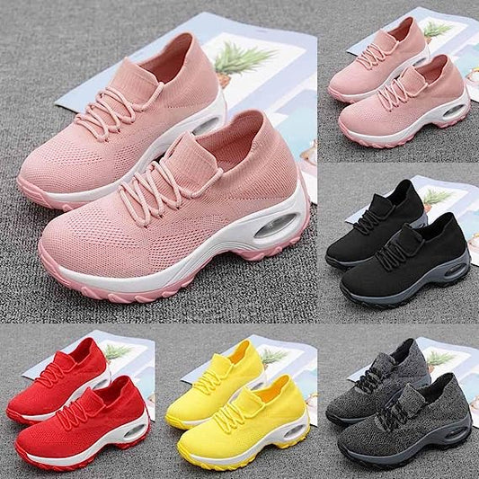 Sneaker slippers pink Mesh Shoes Thick Cushion white sneakers for women slip on leather