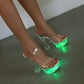 Sexy Platform LED Luminous Light Up High Heels Pumps Stripper Shoes
